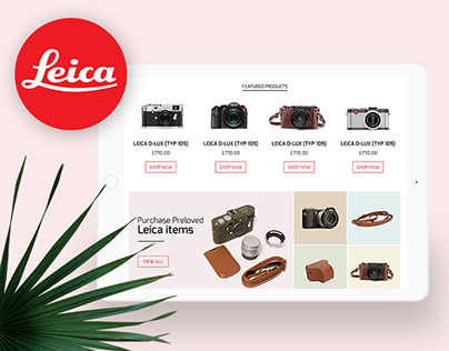 (Non-commercial Concept) Leica E-commerce Website