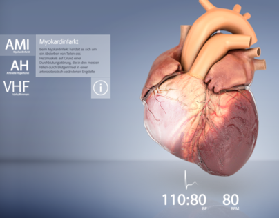 interactive 3d heart animation