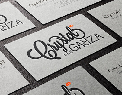 Crystal Lee Garza - Logotype + Custom Typo