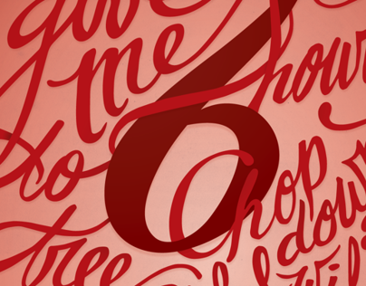 Give Me Six Hours | Hand-lettered Poster
