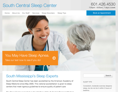 Sleep Center Clinic Website