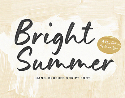 Bright Summer Brush Font