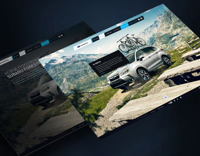 Promo site for Subaru Forester 2013