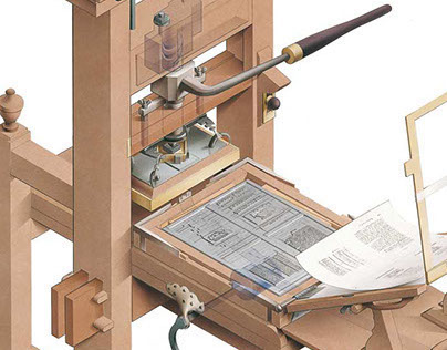 17th century printing press