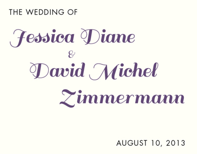 Jessica and David's Wedding