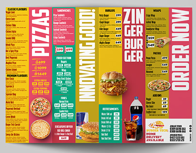 Fast Food - Restaurent Brochure Design