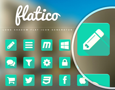 FlatIco - LongShadow Flat Icon Generator