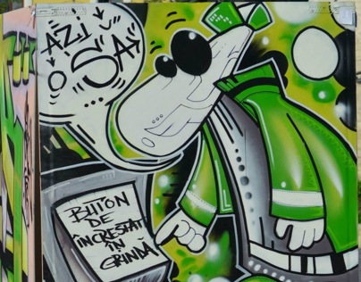 Rayman Character on TIMAF Graffiti Contest 2013