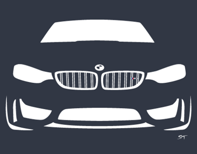 BMW M3 Minimalist Posters