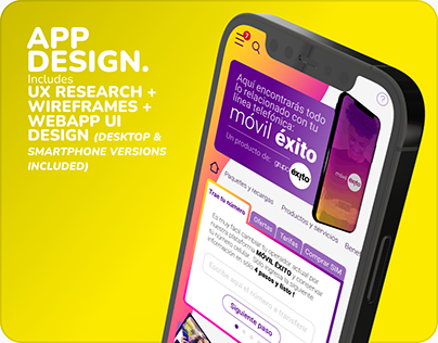 MÓVIL ÉXITO (App Design)