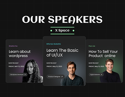 Our Speakers Design.