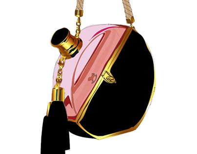 Perfum shaped bag Ulyana Sergeenko