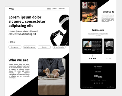 Project thumbnail - HighTable - Website Design