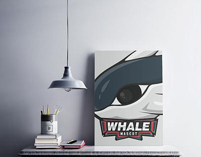 Whale Mascot Logo