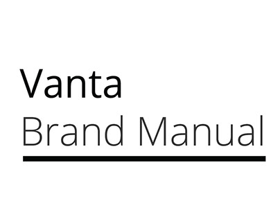 VANTA BRAND MANUAL