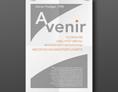 Typeface Specimen Poster