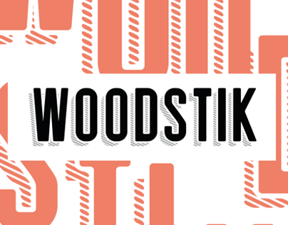 Woodstik font