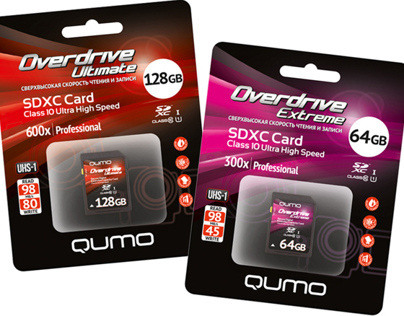 QUMO Memory Cards Packaging