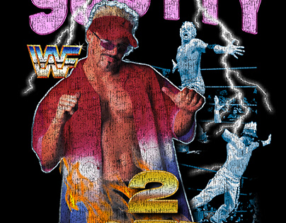 90's Wrestling Merch Design