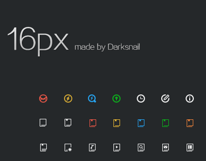 Simple Line Icons 16px 32px (Free PSD)