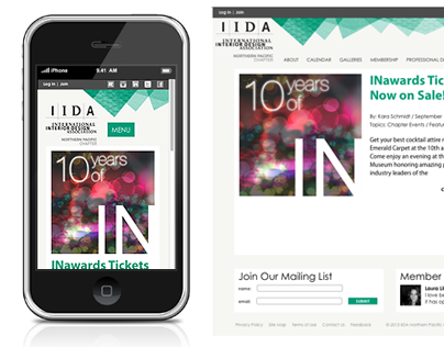 IIDA Website redesign