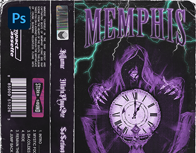 90s Cassette Album Cover Design