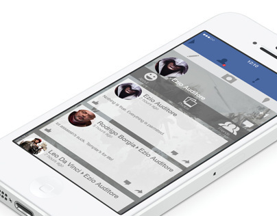 Facebook iOS 7 Redesign