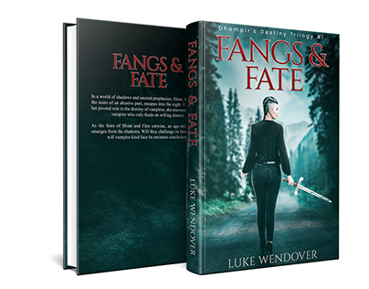 Fangs & Fate | Paranormal fantasy book cover design