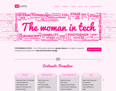 Web Site "The Woman in Tech"