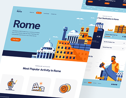🏛 Visit Rome - Vacation Landing Page