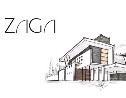 Zaga. Logotype for interior design buro