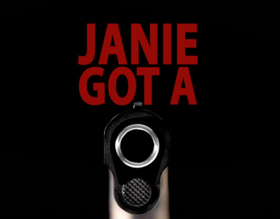 Kinetic Typography: Janie's Got A Gun