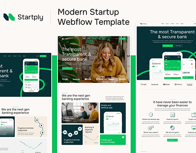 Startply X - Startup Webflow Template