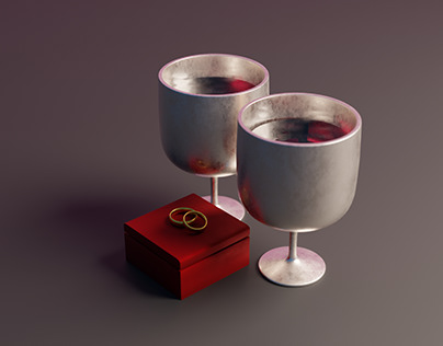 Wine Glasses & Rings
