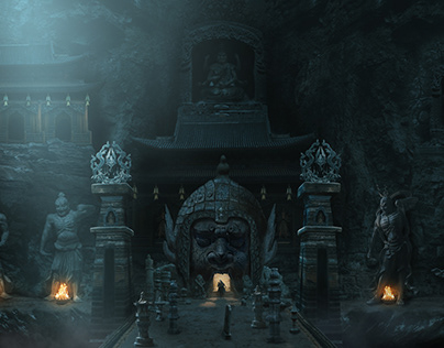 Matte Painting : Tomb Robber Discovered Treasures