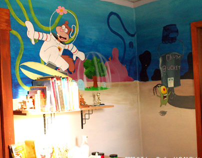 Mural paintings for my Nephew, done yrs ago