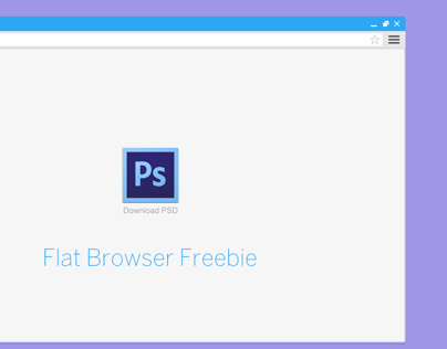 Freebie PSD: Flat Browser