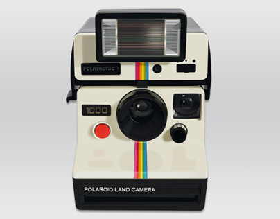 Ilustración hiperrealista Polaroid