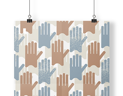 Hands Pattern - Poster