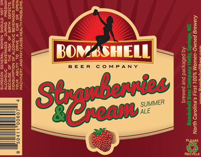 Bombshell Beer Label