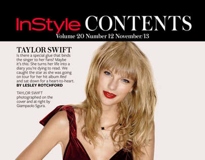 InStyle November 2013 Tablet Table of Contents