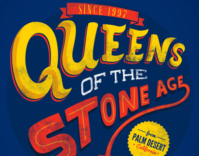 Queens of the stone age gig poster