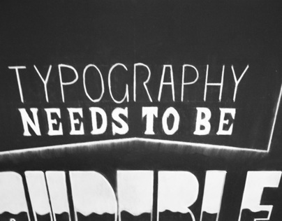 Chalk typography