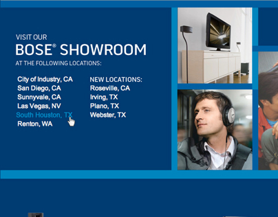 BOSE Showroom page for Frys.com