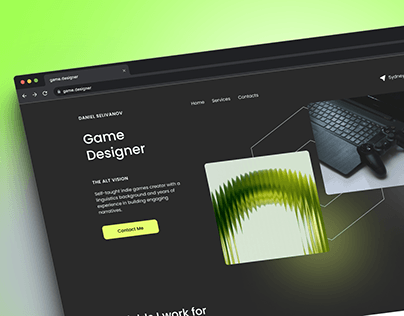 Game Designer: Personal Website | UI