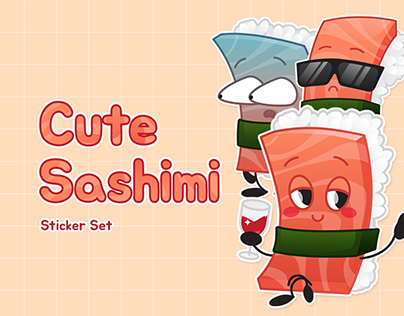 Sashimi Sticker Set