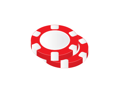 Poker chips created in Illustrator