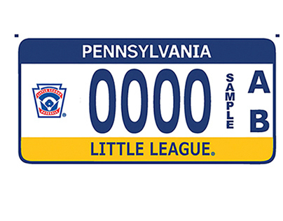 Little League License Plate