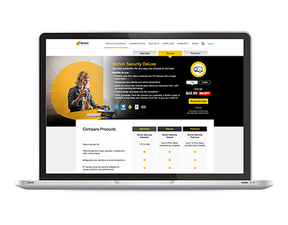 Norton - Mac Focussed Product Page