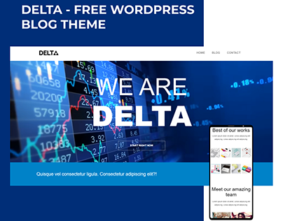 Delta - Free WordPress Blog Theme